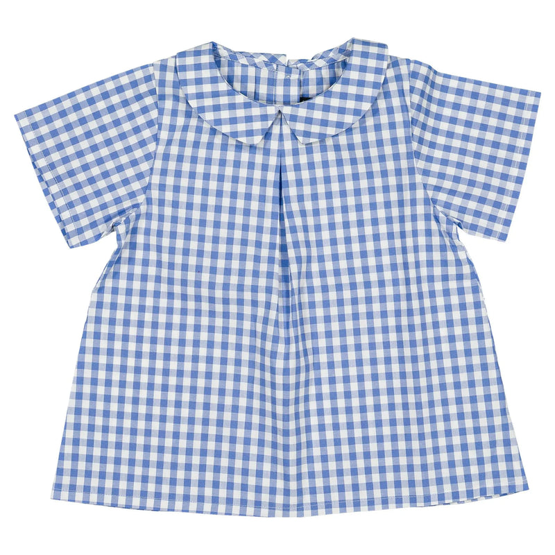 Blouse Courcelles - Vichy Bleu Azur