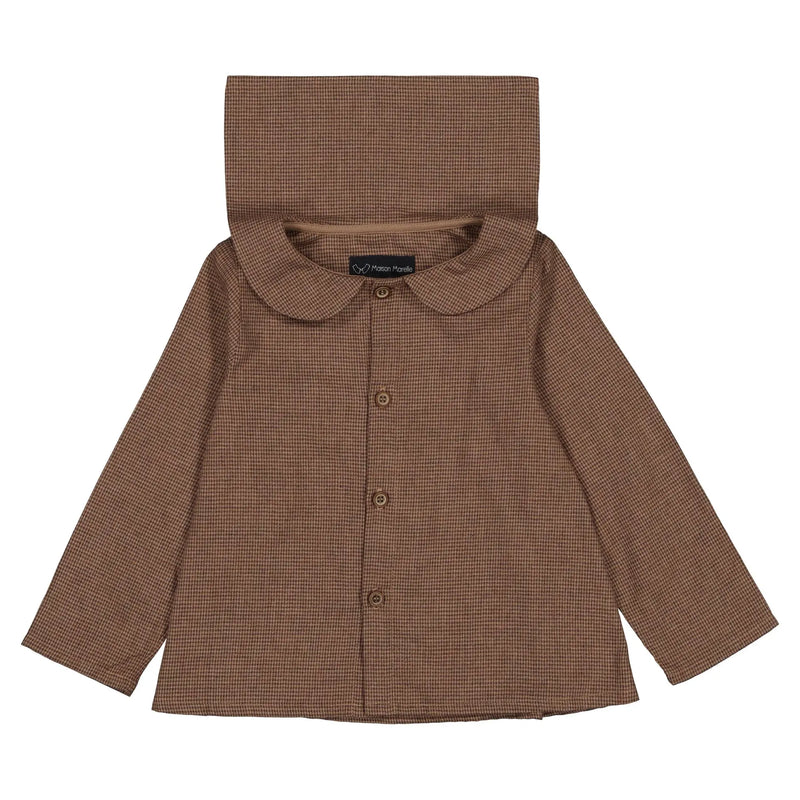 Blouse Monceau - Marron Pied - De - Poule