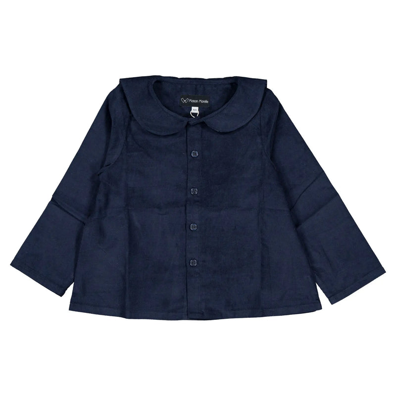 Blouse Monceau - Velours Bleu