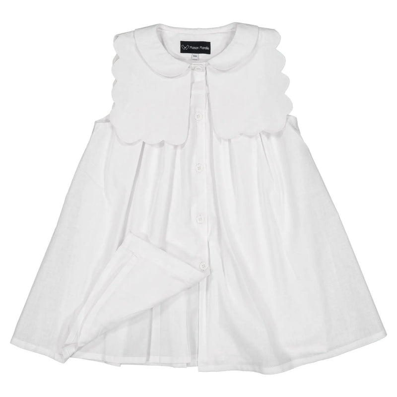 Robe Elysée - Lin Blanc