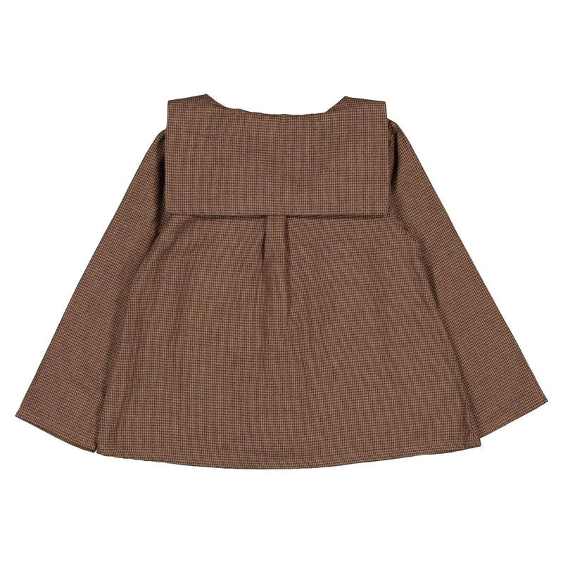 Blouse Monceau - Marron Pied - De - Poule
