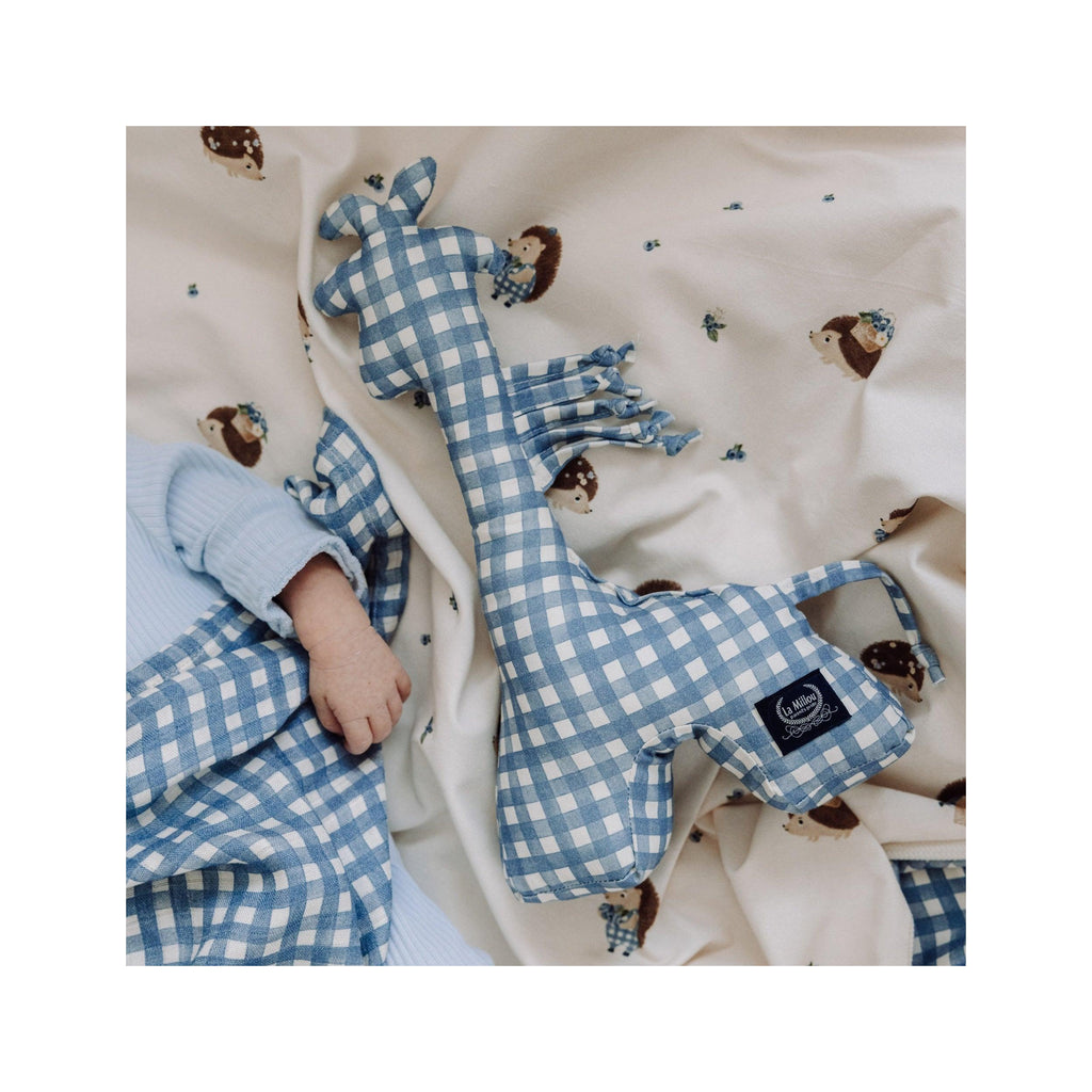 Hochets Girafe Coton - Berry Vichy