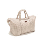 Sac Weekend Nylon - Beige Vichy