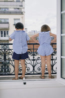 Blouse Courcelles - Vichy Bleu