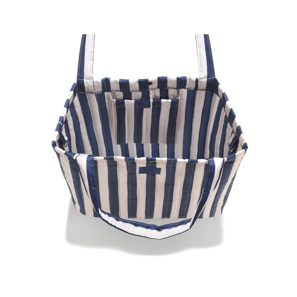 Sac Shopper en Nylon - Rayures Marine