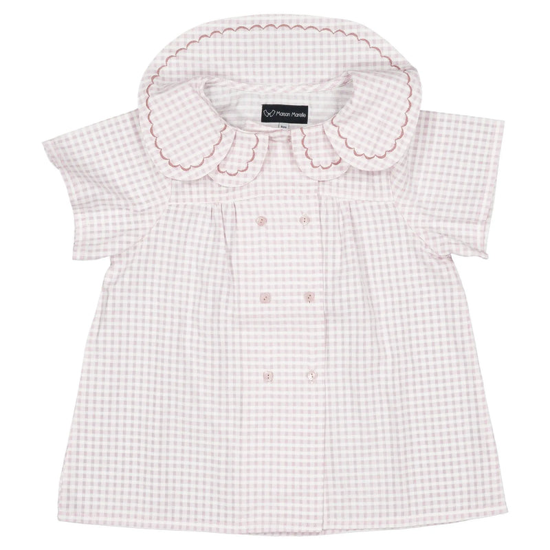 Blouse Nollet - Vichy Rose