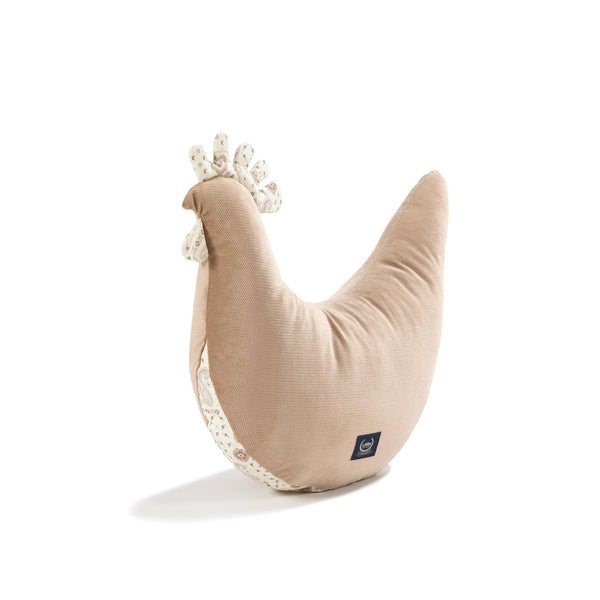 Grandma's Hen Cushion Dany Velvet Cotton - Cream Bandana