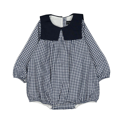 Barboteuse Boulbi - Vichy Col Marin Navy - Bleu