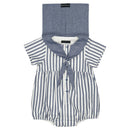 Barboteuse Cambon - Rayé Bleu Foncé