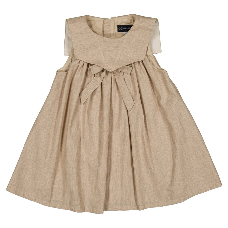 Robe Elie - Beige Fines Rayures
