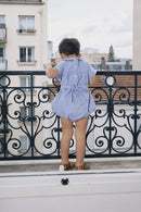 Barboteuse Foch - Vichy Bleu