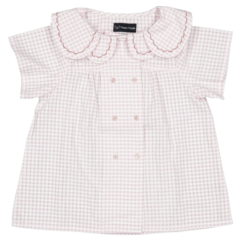 Blouse Nollet - Vichy Rose