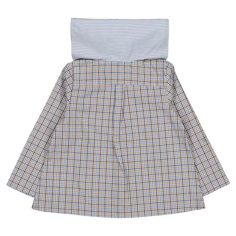 Blouse Monceau - Vichy Bleu Camel