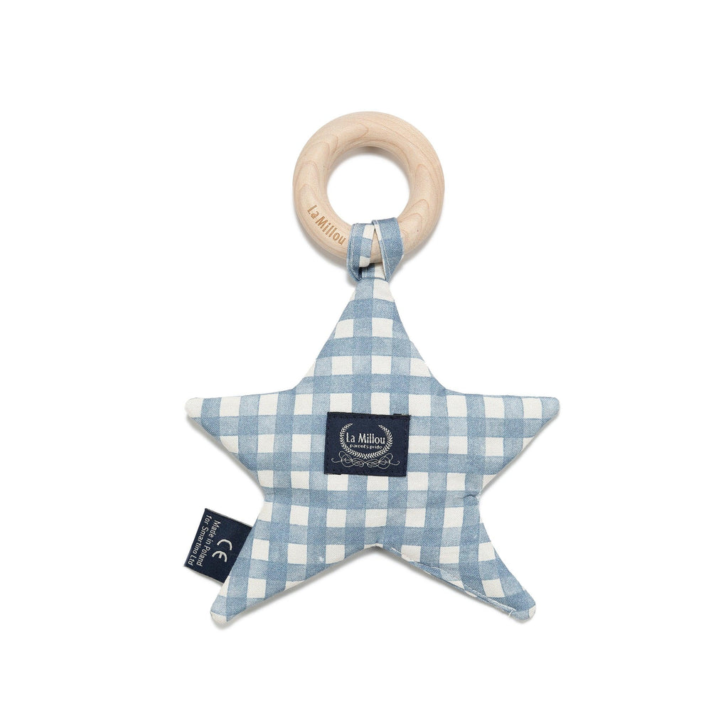Anneau de Dentition Star Coton - Berry Vichy