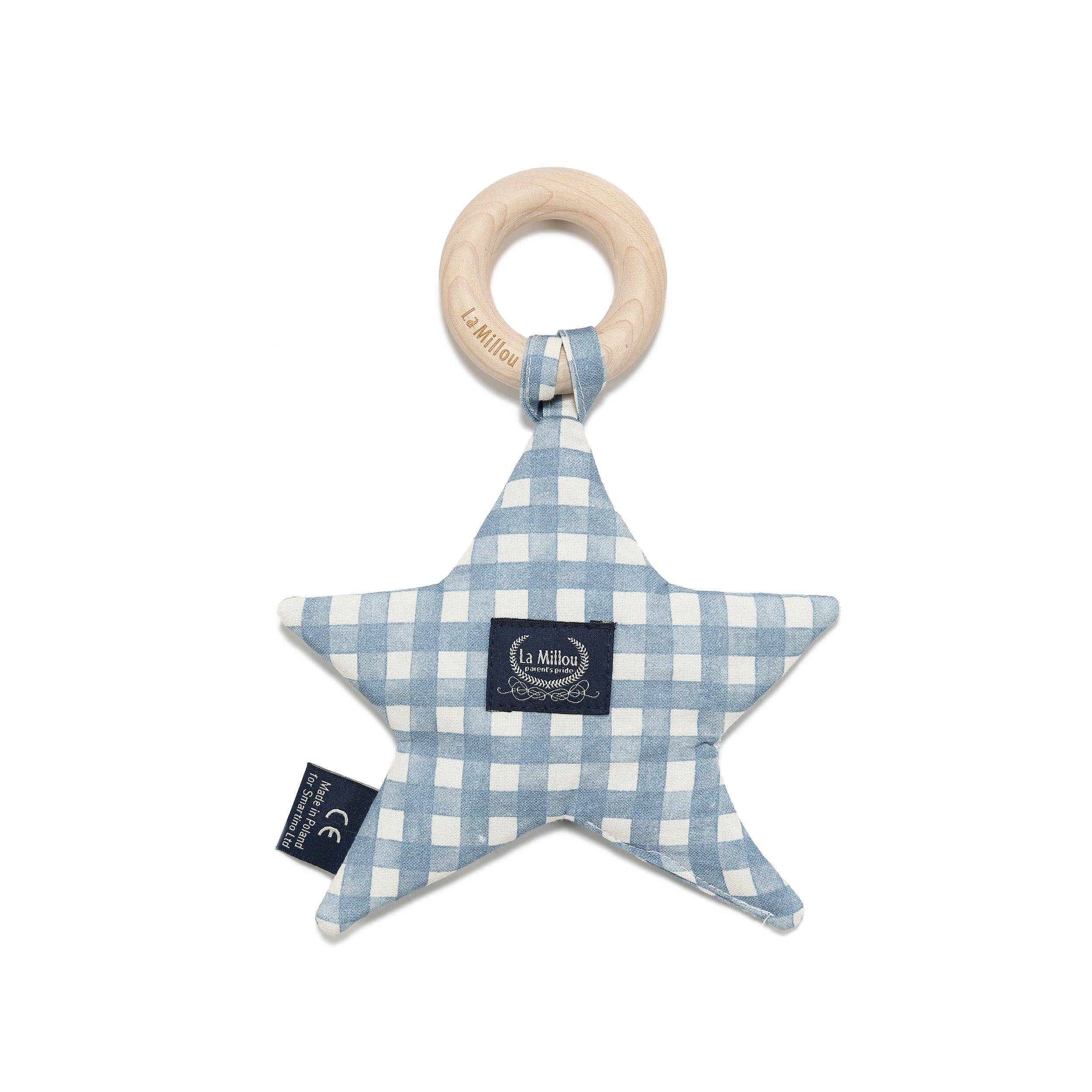 Anneau de Dentition Star Coton - Berry Vichy