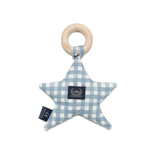 Anneau de Dentition Star Coton - Berry Vichy