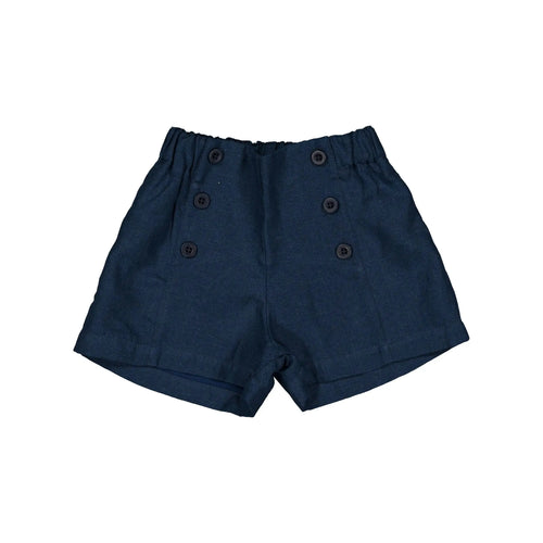 Pantalón corto Sevres - Lino azul