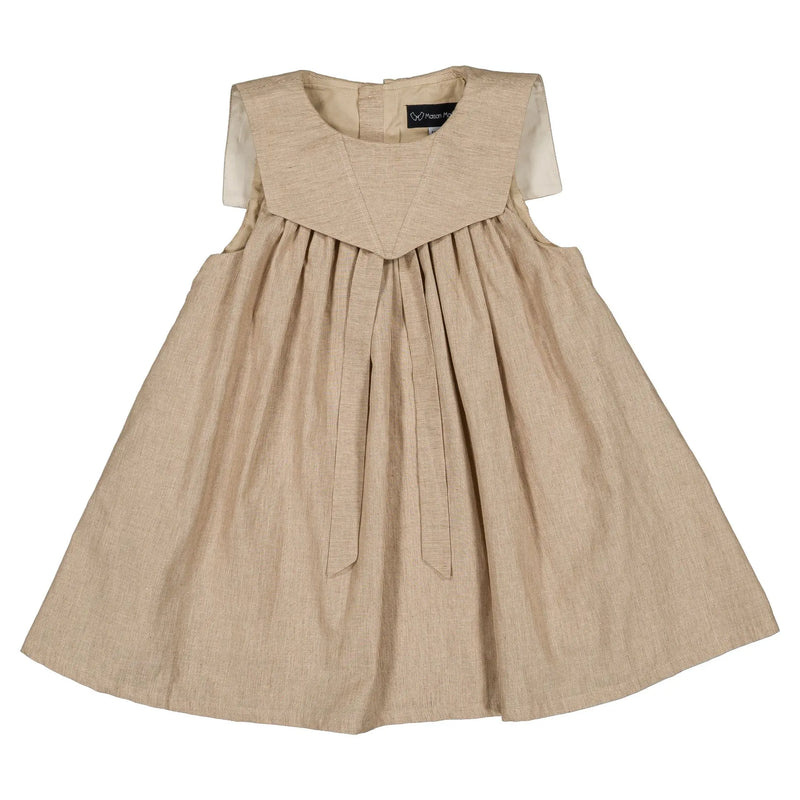 Robe Elie - Beige Fines Rayures