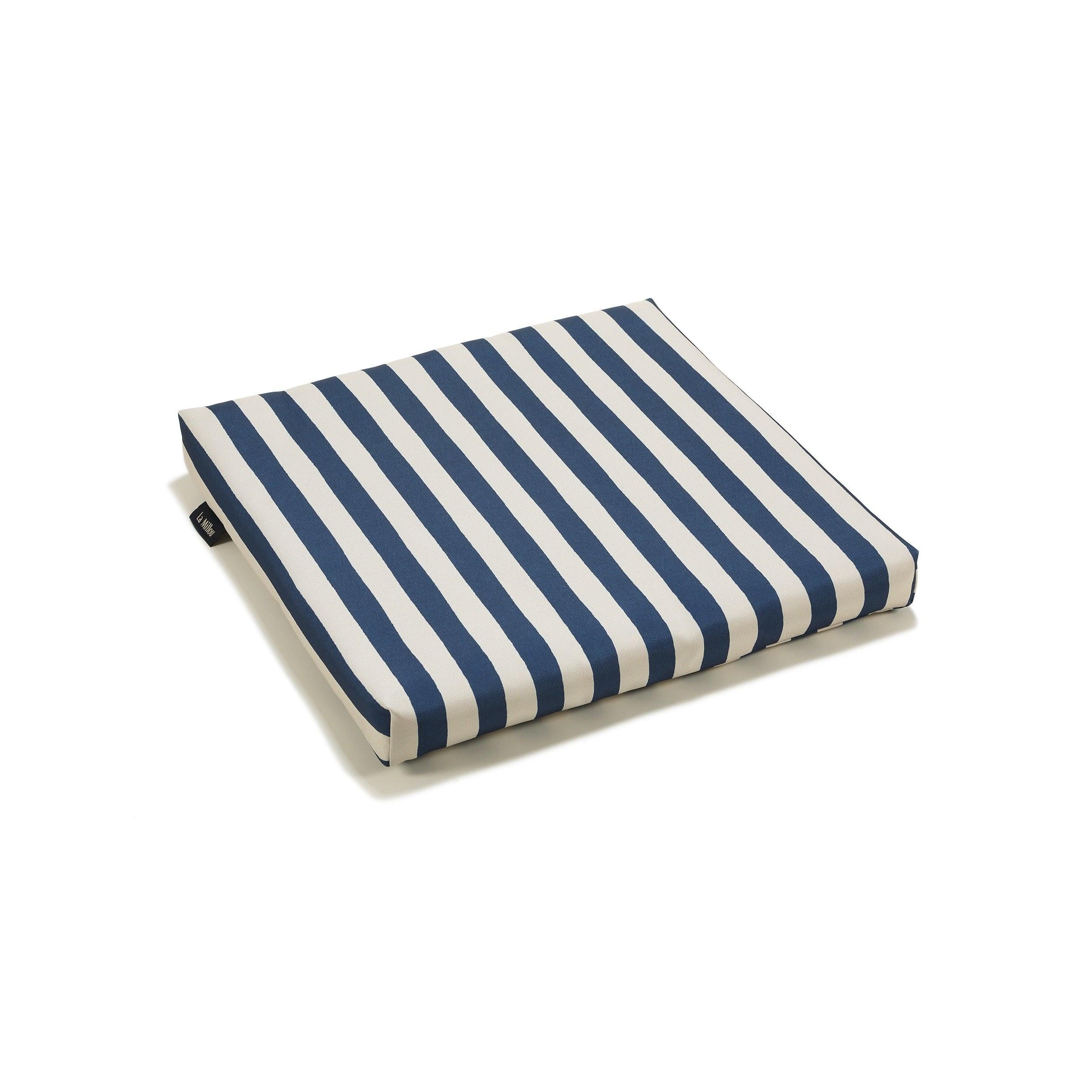 Coussin D’assise pour Jardin - Rayures Marine