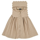 Robe Elysée - Beige Fines Rayures