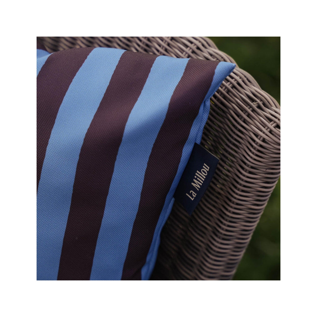 Coussin D’extérieur - Rayures Bleu