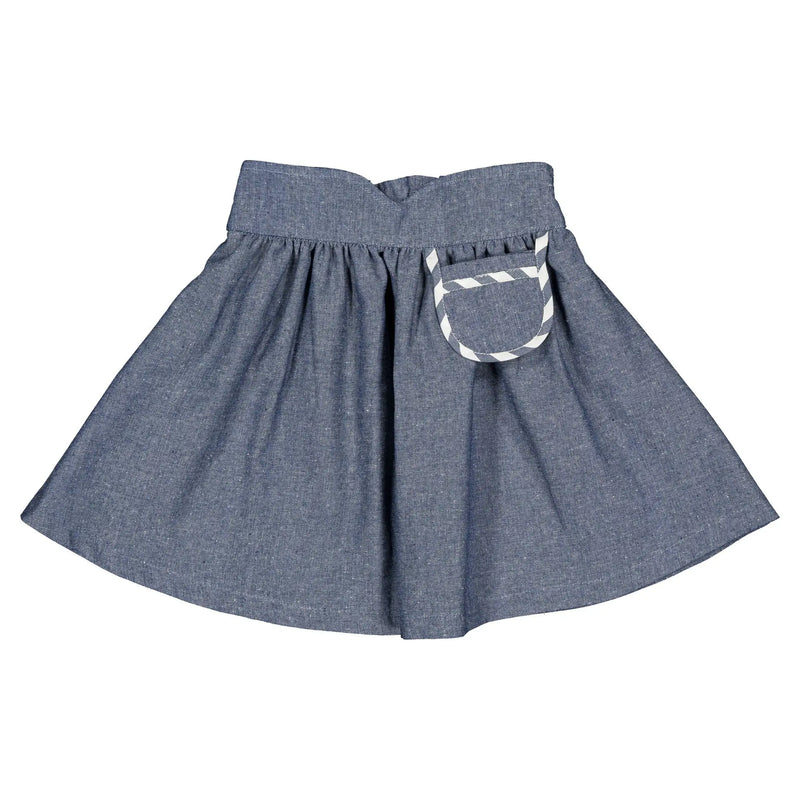 Jupe Tournon -Bleu Orage Denim