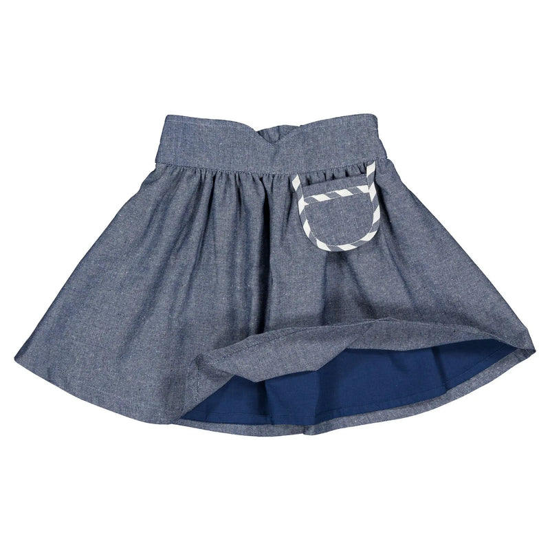 Jupe Tournon -Bleu Orage Denim