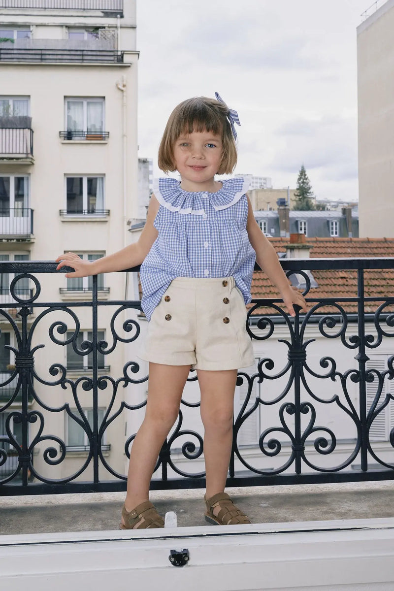 Blouse Marceau - Vichy Bleu