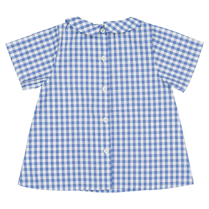Blouse Courcelles - Vichy Bleu Azur