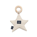 Anneau de Dentition Star Coton - Rayures Beige
