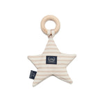 Anneau de Dentition Star Coton - Rayures Beige