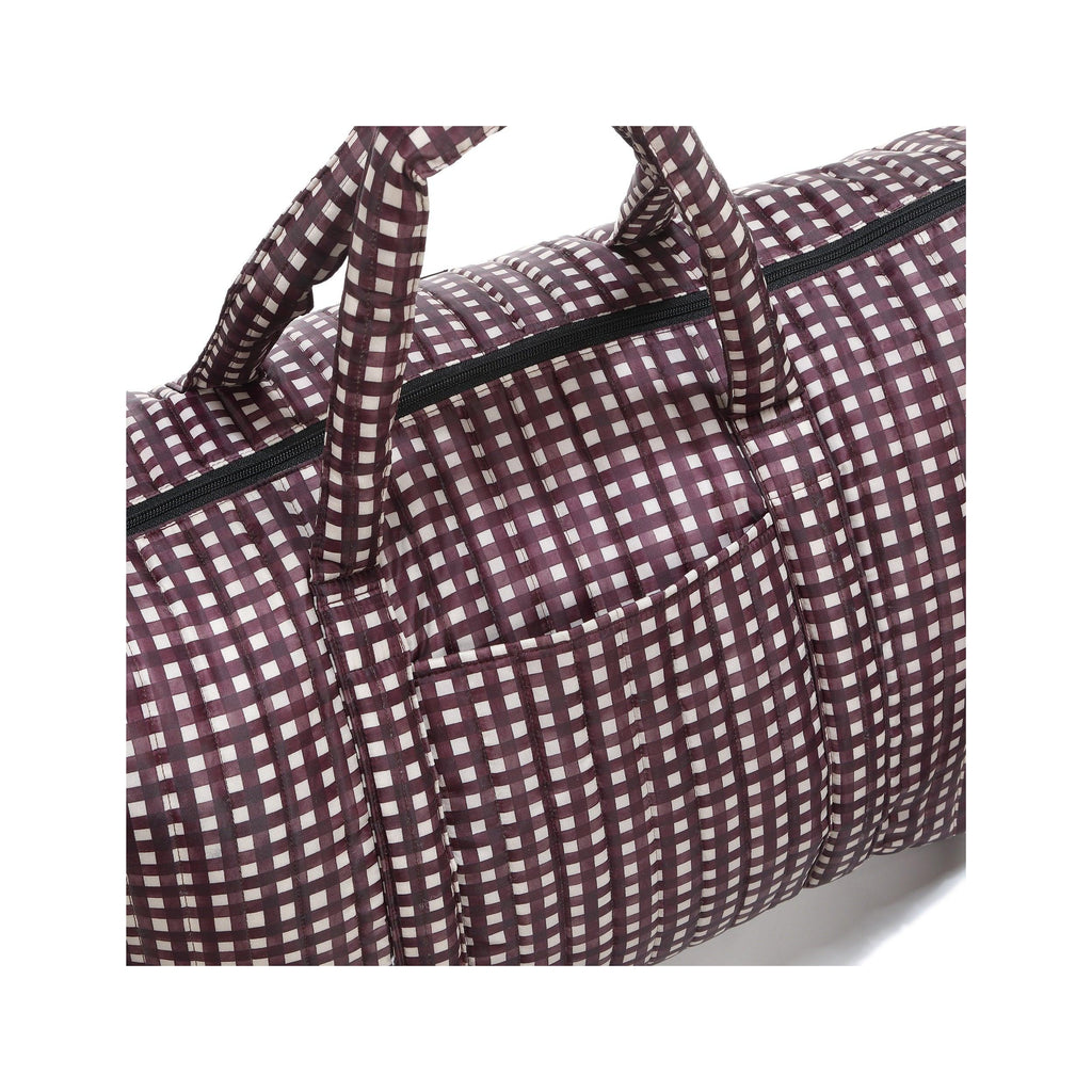 Sac Weekend Nylon - Bordeaux Vichy