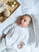 Barboteuse Jourdain - Cérémonie Velours Blanc