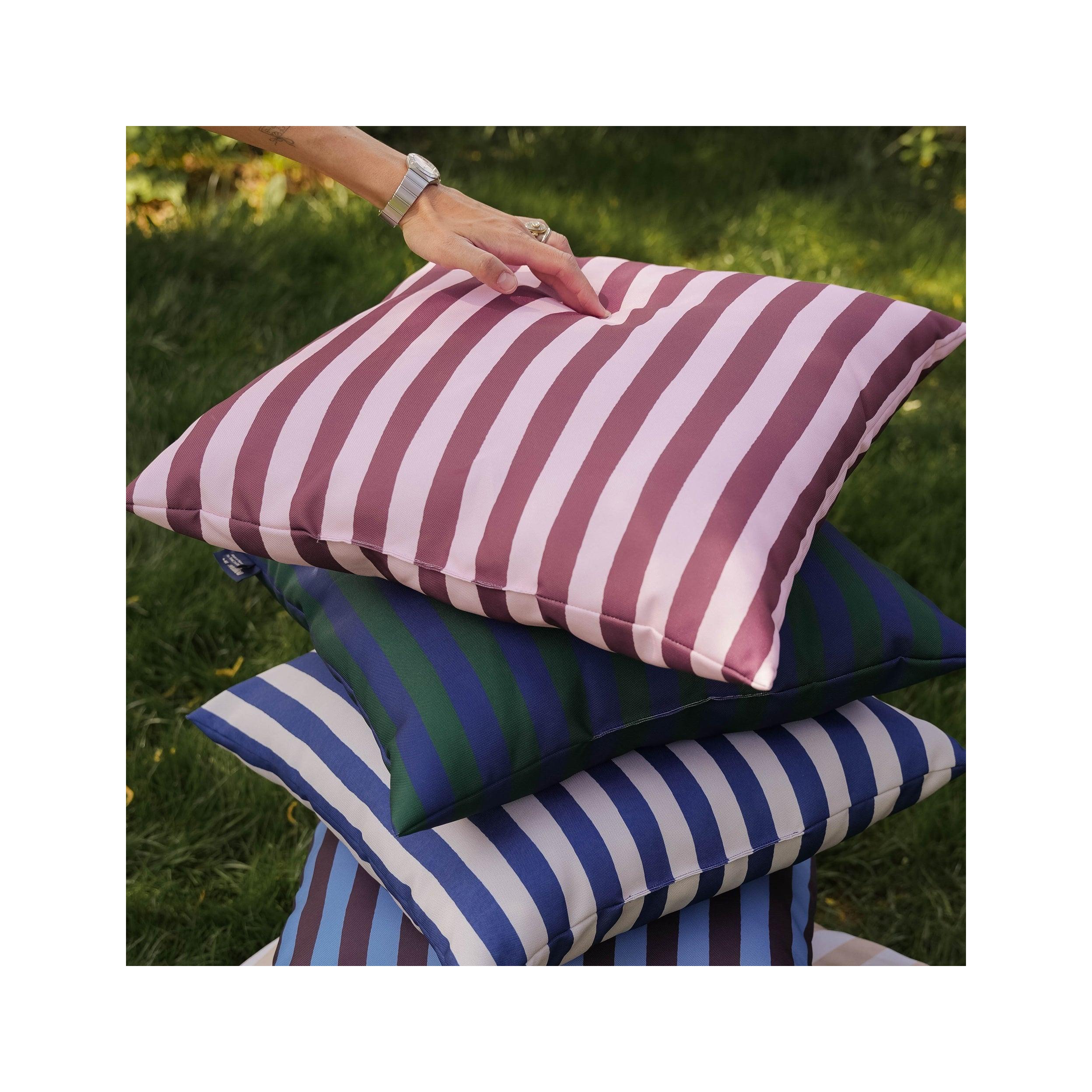 Coussin D’extérieur - Rayures Rose
