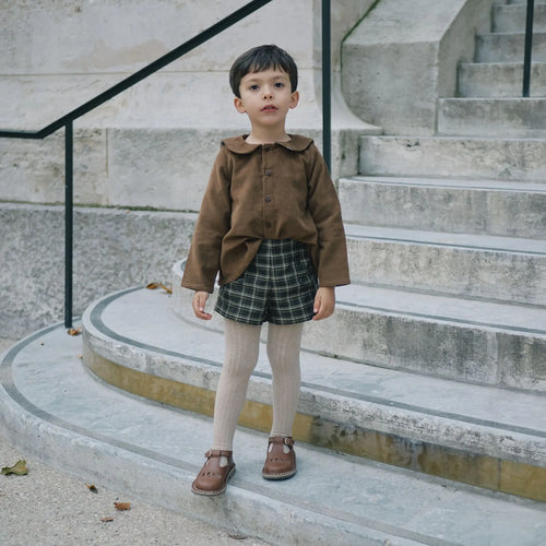 Blouse Monceau - Velours - Marron