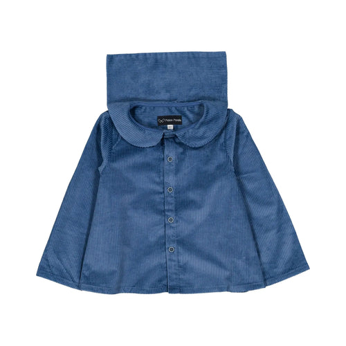 Blouse Monceau - Velours Bleu Sky