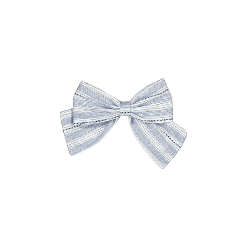 Halles Hair Clip - Pastel Blue Striped