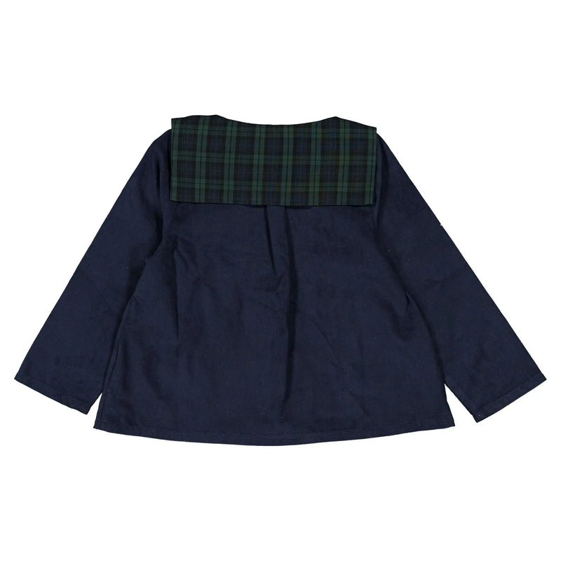 Blouse Clichy - Velours Bleu