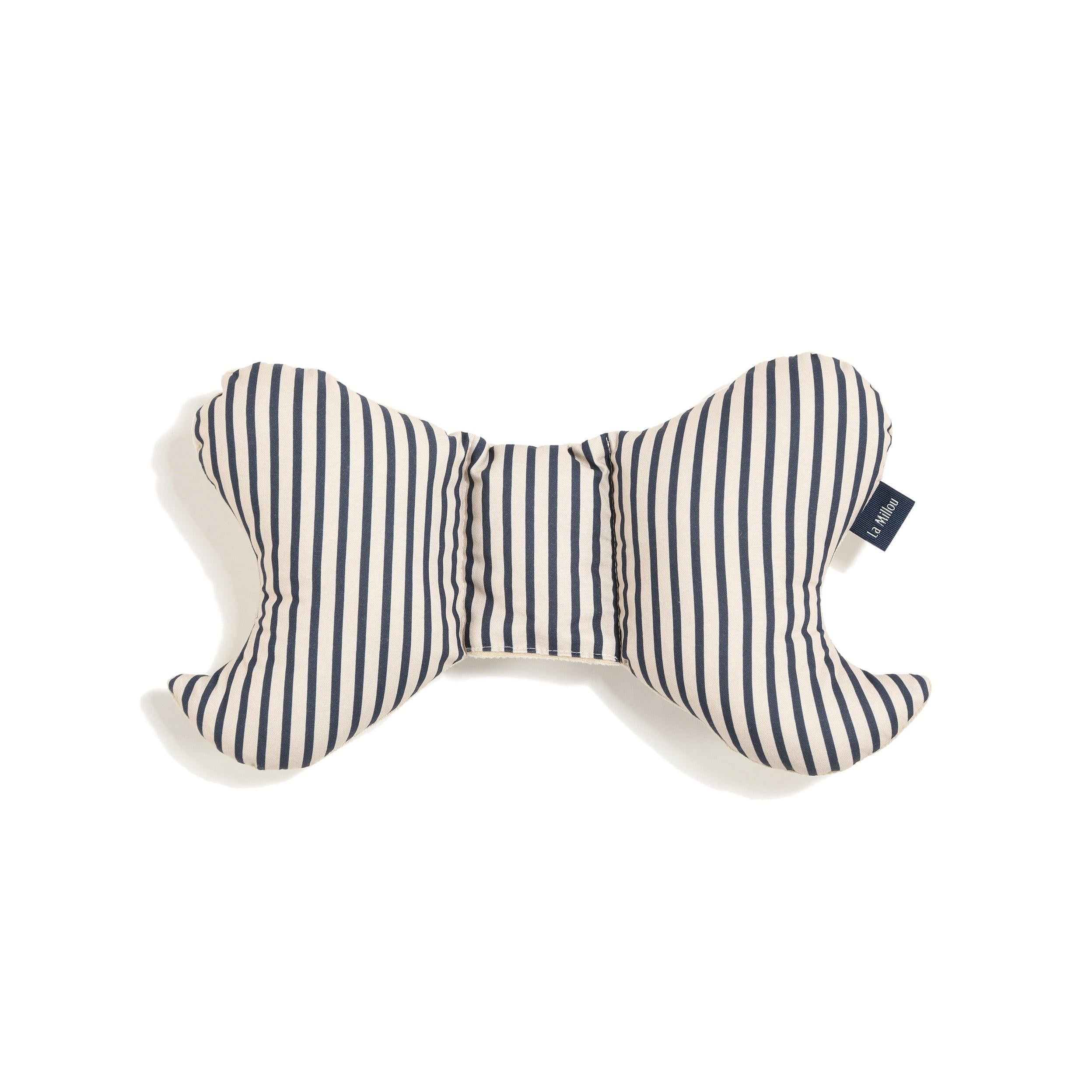 Coussin Angel's Wings Coton Velvet - Rayures Marine