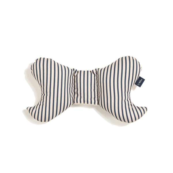 Coussin Angel's Wings Coton Velvet - Rayures Marine