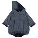 Bac Romper - Navy Striped