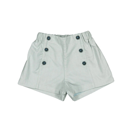 Sevres Shorts - Mint Green Linen