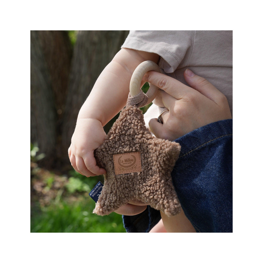 Anneau de Dentition Star - Teddy Bear Latte
