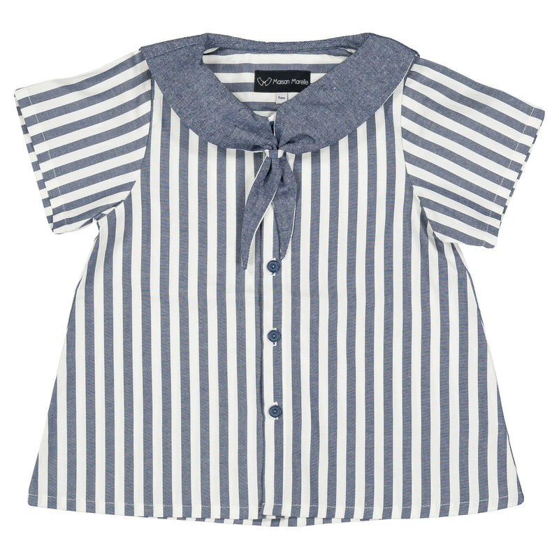 Blouse Monge - Rayé Bleu Foncé