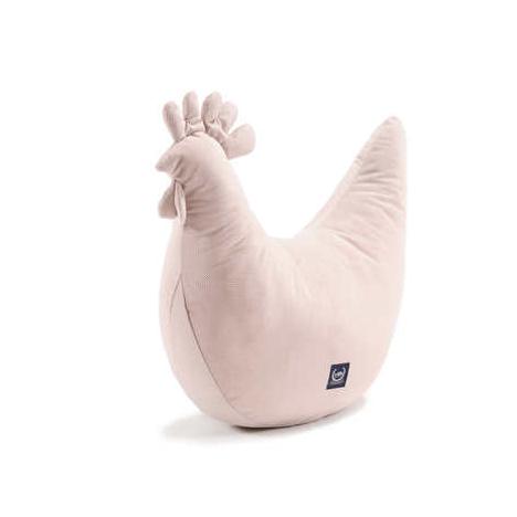 Coussin Poule de Grand-mère Dany Velvet - Rose Fumé