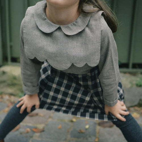 Blouse Matignon - Chevrons Taupe