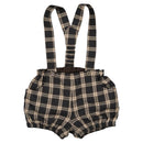Bloomers With Dull Straps - Gray Tartan