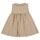Robe Elysée - Beige Fines Rayures