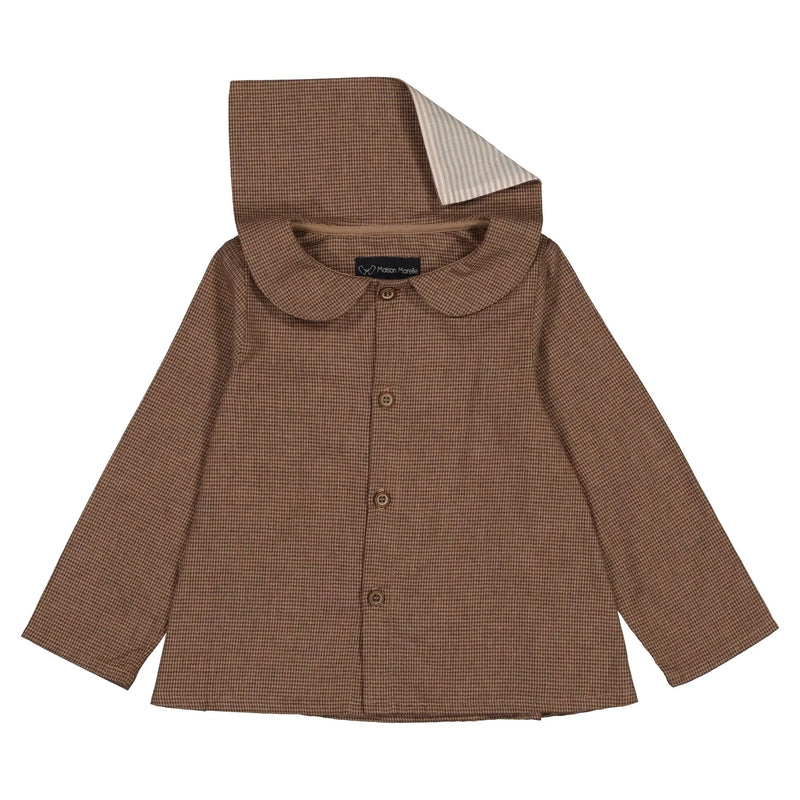 Blouse Monceau - Marron Pied-De-Poule