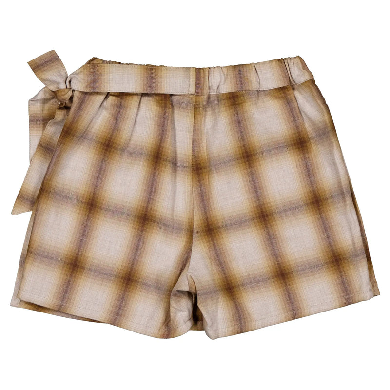 Jupe-Short Pleyel - Tartan Miel
